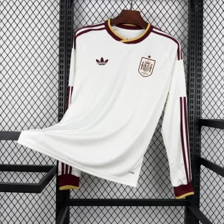 Camiseta Fútbol Visitante Manga Larga Selección España 2026 AAA calidad fan