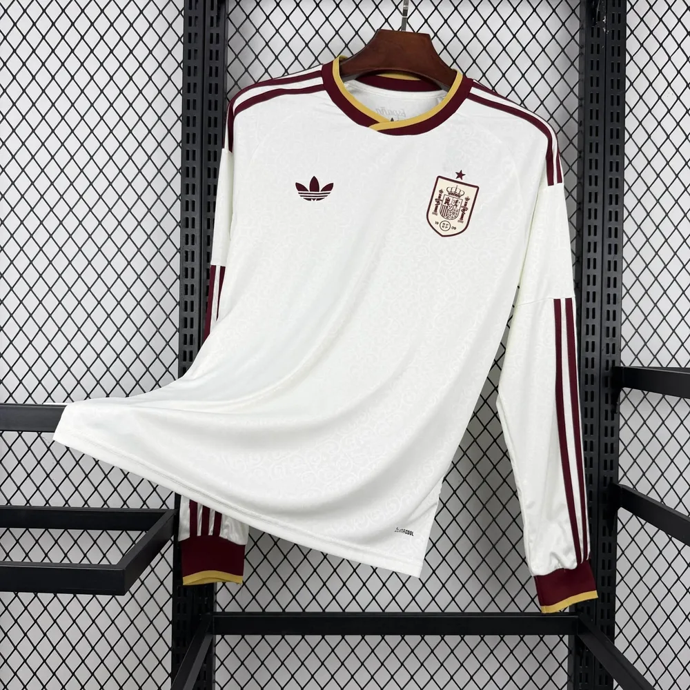 Camiseta Fútbol Visitante Manga Larga Selección España 2026 AAA calidad fan