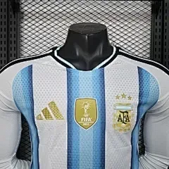 Camiseta Local de Argentina Versión Jugador Manga Larga 2026 Calidad Thai