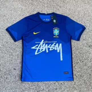 2021 Brasil X STUSSY Edición Especial Camiseta Calidad Tailandesa
