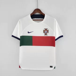 Camiseta de Fútbol Portugal Visitante Copa Mundial FIFA 2022