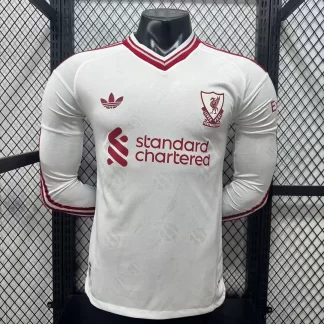 Camiseta de Fútbol Visitante Liverpool Manga Larga Versión Jugador 2026/2027 1:1 Calidad Tailandesa