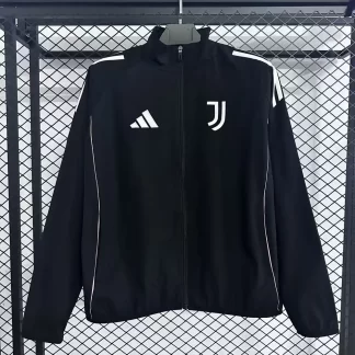 2025/2026 Juventus Cortavientos Negro Camiseta Calidad Tailandesa