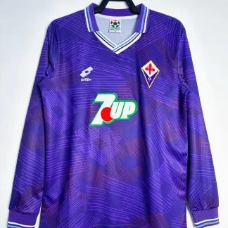 Camiseta Retro de Manga Larga Fiorentina Local 1992/1993 Calidad Tailandesa