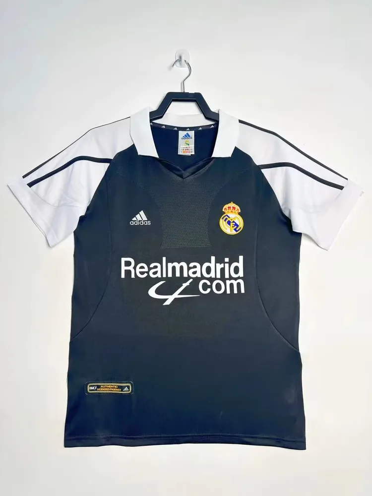 Camiseta de Fútbol Retro Real Madrid Visitante 2001/2002 Calidad Tailandesa