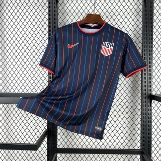 2025 Estados Unidos Camiseta de Fútbol Visitante de la Selección Nacional AAA Grado Aficionado