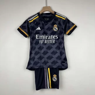 2023/2024 Real Madrid Camiseta de Fútbol Visitante Talla Infantil Calidad Tailandesa