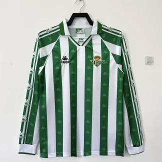 Camiseta de Fútbol Retro Local Real Betis 1995/1997 Manga Larga Calidad Tailandesa