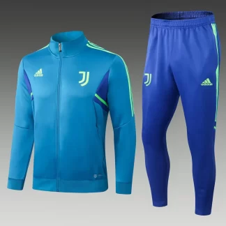 Chaqueta con cremallera larga azul de la Juventus 2022/2023 calidad tailandesa conjunto