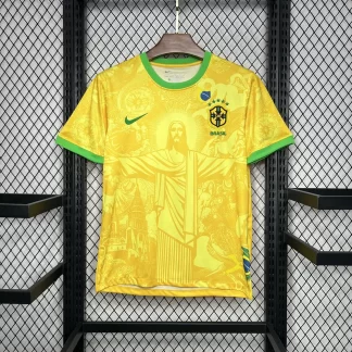 2024-2025 Brasil Edición Especial Amarilla Camiseta Calidad Tailandesa