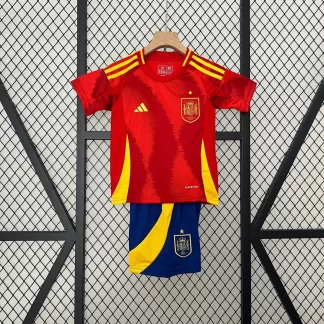2024 España Camiseta de Fútbol Local AAA Grado Aficionado Talla Infantil