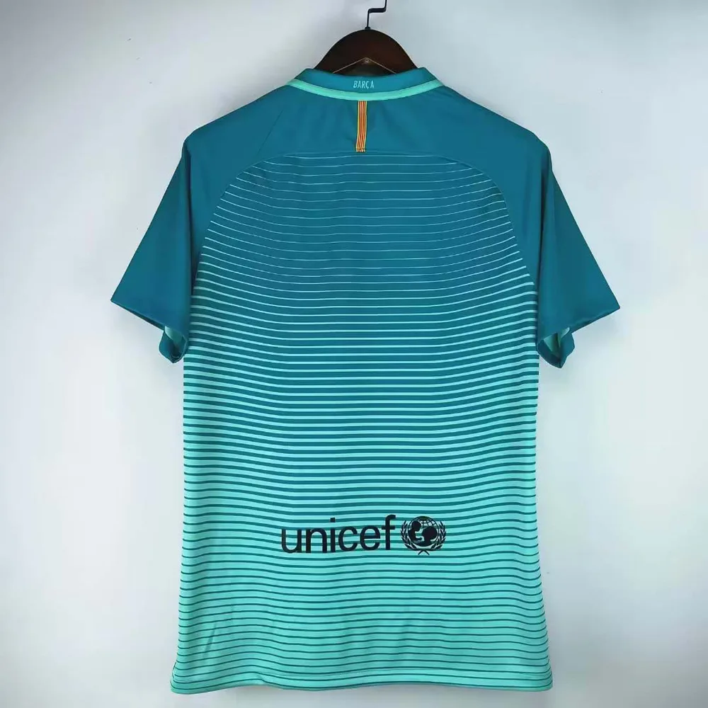 Camiseta de Fútbol Retro Tercera Visitante Barcelona 2016/2017 Calidad Tailandesa