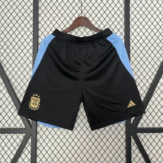 2024 Pantalón Corto Local Selección Nacional de Argentina - Negro AAA calidad fan