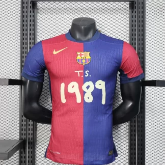 2025/2026 Camiseta de Fútbol Local 1989 Publicidad del Barcelona Versión Jugador Calidad Tailandesa