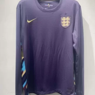Camiseta de Fútbol Manga Larga 2024 de Inglaterra Visitante AAA calidad aficionado