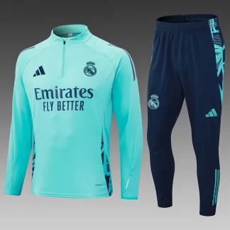 Chándal de Entrenamiento Real Madrid Verde Claro 2024/2025 Calidad Tailandesa