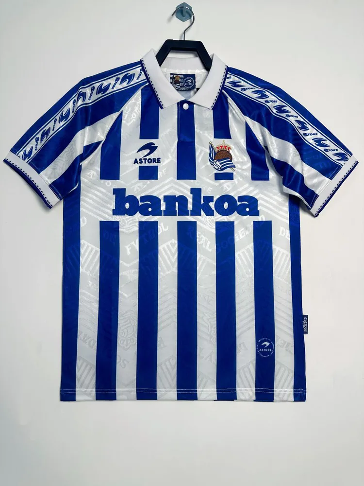 1994-1995 Retro Real Sociedad Local Camiseta de Fútbol Calidad Tailandesa