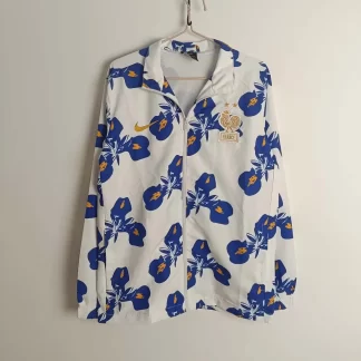 Chaqueta Cortavientos Blanca de Fútbol de Francia 2025 AAA calidad aficionado