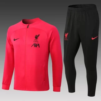 Chaqueta Cremallera Larga Liverpool 2022/2023 Rosa Camiseta Calidad Tailandesa Set