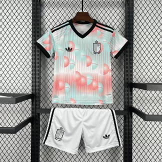 2026 Bélgica Selección Nacional Suplente Camiseta de Fútbol AAA Grado Fan Talla Infantil