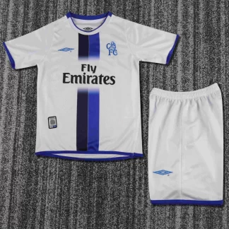 Camiseta Retro Chelsea Visitante 2003-2005 Calidad Tailandesa Talla Infantil