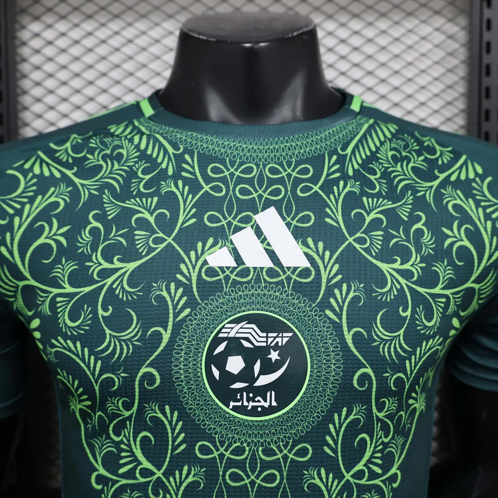 2024-2025 Versión Jugador Camiseta de Fútbol Visitante Selección Nacional de Argelia AAA calidad fan
