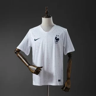 2018 Retro Francia Visitante Camiseta de Fútbol AAA calidad aficionado