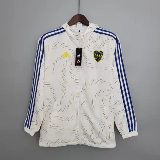 Cortavientos Blanco Boca Juniors Camiseta Calidad Tailandesa