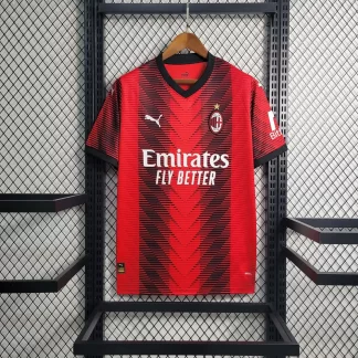 Camiseta de Fútbol 2023/2024 AC Milan Local Calidad Tailandesa