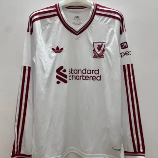 Camiseta de Fútbol Visitante Liverpool Manga Larga 2026/2027 1:1 Calidad Tailandesa