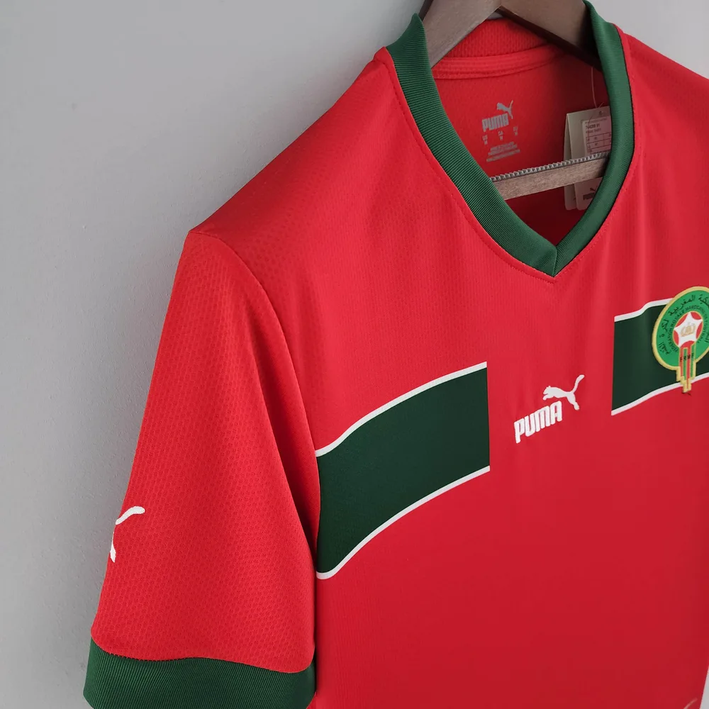 Camiseta local de la Selección de Marruecos para la Copa Mundial de la FIFA 2022