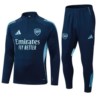2025/2026 Arsenal Conjunto de Entrenamiento Media Cremallera Azul Real Camiseta de Fútbol Calidad Tailandesa Set
