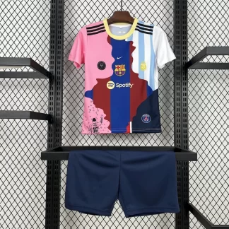 2025/2026 Camiseta de Fútbol Conmemorativa Messi Barcelona Calidad Tailandesa Talla Infantil