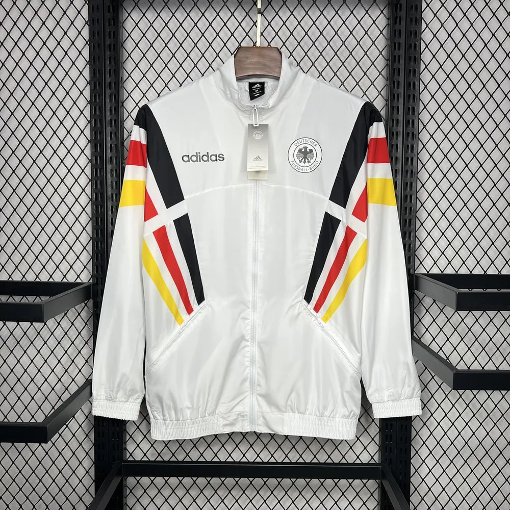Cortavientos de Alemania 2024-2025 Camiseta de Fútbol Blanca