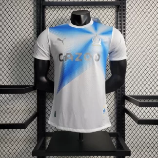 2023/2024 Versión Jugador Olympique de Marseille Cuarta Camiseta Visitante Edición 30 Aniversario Blanco