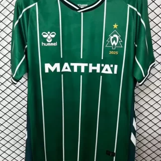 2025/2026 Werder Bremen Primera Equipación Versión Navidad Verde Fútbol Camiseta Calidad Tailandesa