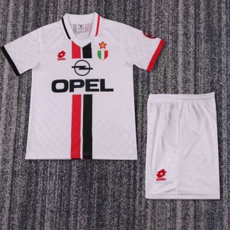 Camiseta de Fútbol Retro Visitante AC Milan 1996-1997 Calidad Tailandesa Talla Infantil