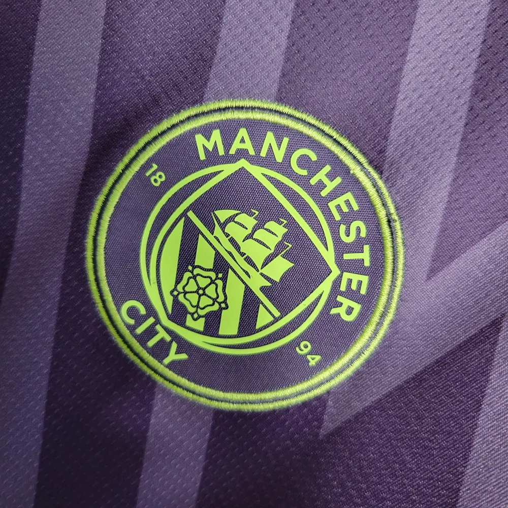 Camiseta de Fútbol Morada del Portero Manchester City 2023/2024 Calidad Tailandesa