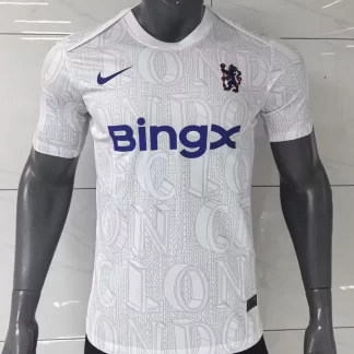 2025/2026 Ropa de entrenamiento Chelsea Versión Jugador Blanca Camiseta de fútbol Calidad Tailandesa