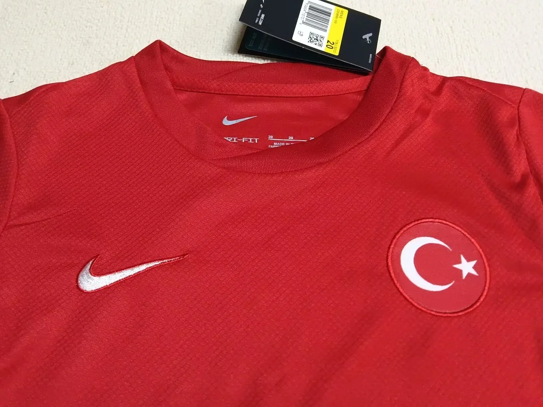 Camiseta Local Turquía Talla Infantil 2024 Calidad Tailandesa