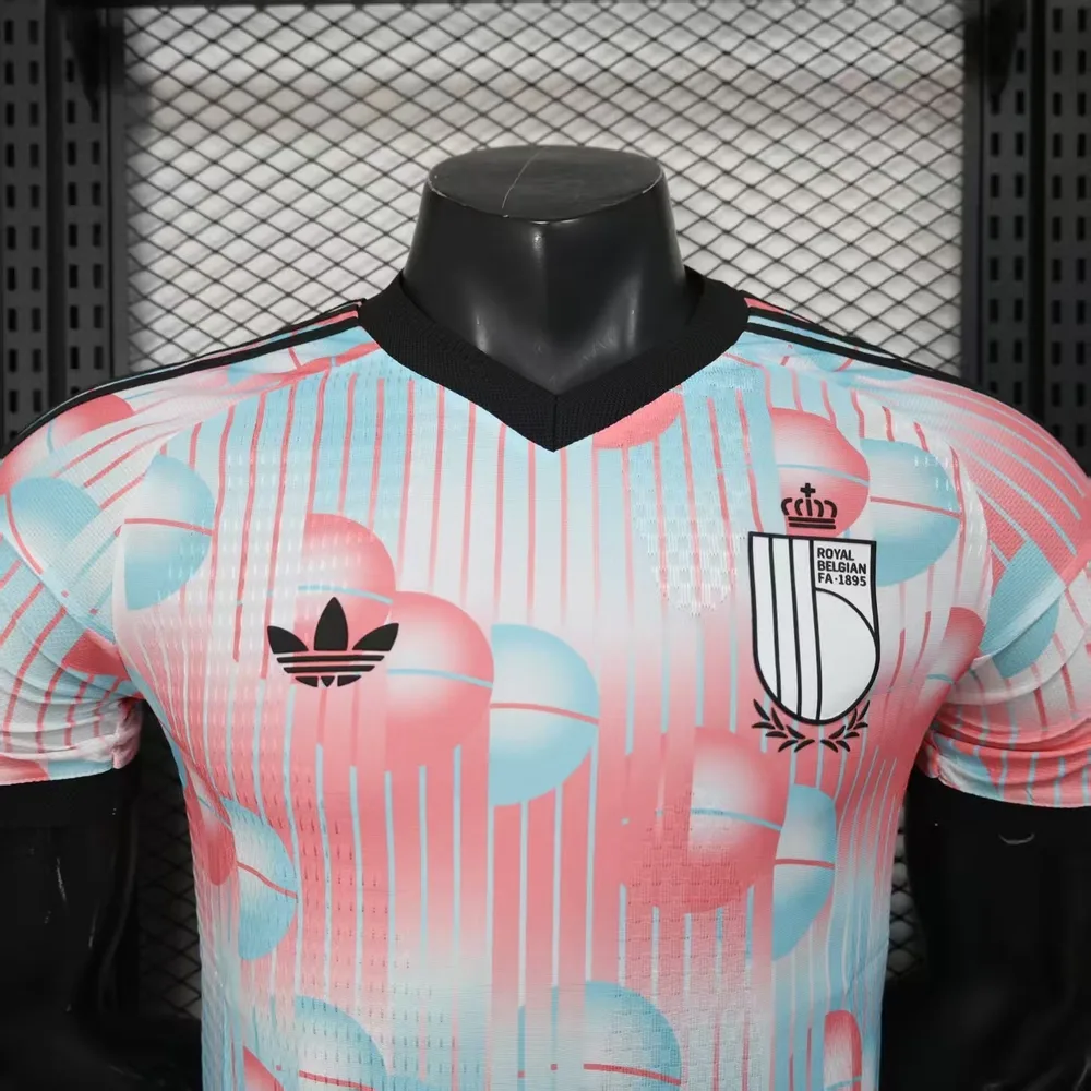 Camiseta de fútbol de visitante versión jugador de la selección de Bélgica 2026 Calidad Tailandesa 1:1