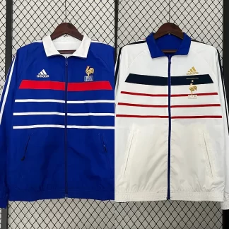 Chubasquero reversible Francia (blanco-azul) 2024 Calidad Tailandesa