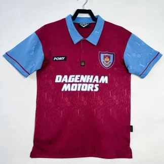 Camiseta de Fútbol Retro West Ham United Local 1995-1997 Calidad Tailandesa
