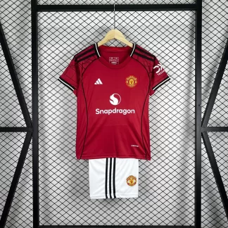 2025/2026 Manchester United Local Camiseta de fútbol Calidad tailandesa Talla infantil
