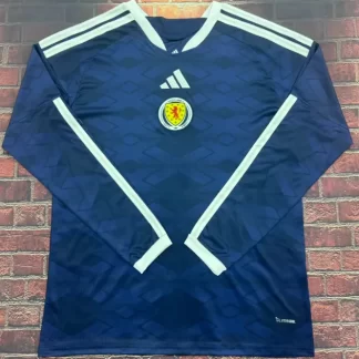 2026 Camiseta de Fútbol Manga Larga Local Selección Nacional de Escocia Calidad Tailandesa