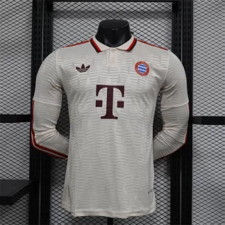 Camiseta de Fútbol Versión Jugador Tercera Equipación Visitante Manga Larga Bayern Munich 2024/2025 Calidad Thai