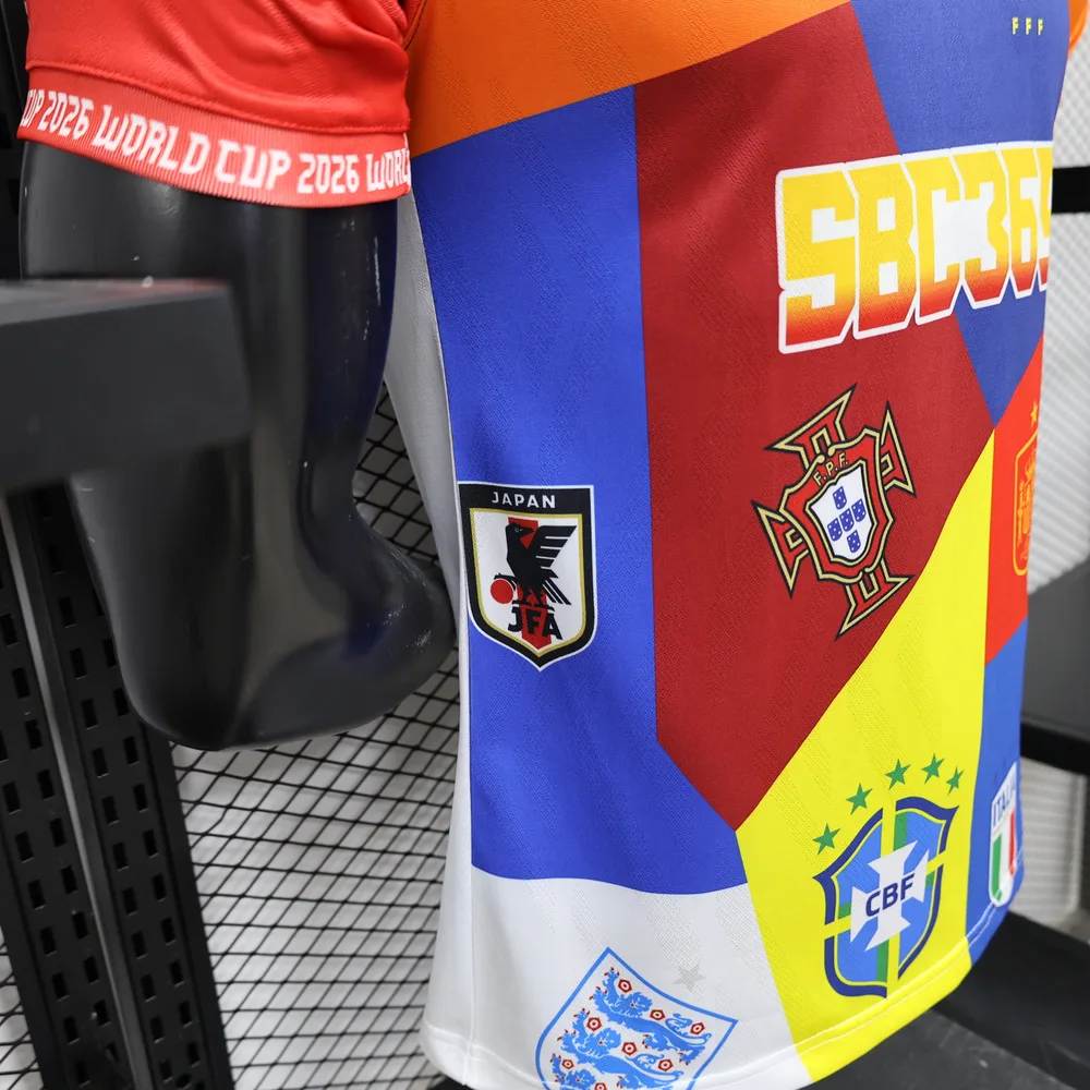 Camiseta de Fútbol Edición Especial de la Selección Nacional de la Copa del Mundo Versión Jugador 2026 AAA calidad para aficionados