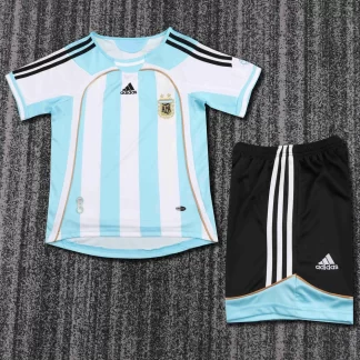 Camiseta Retro Selección Argentina Local 2006 Calidad Tailandesa Talla Infantil Talla Infantil