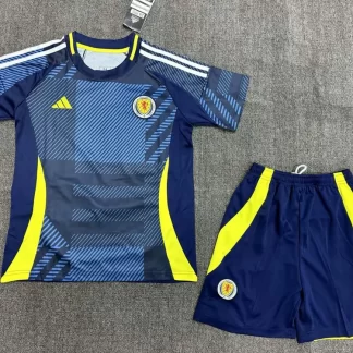 Camiseta de Fútbol 2024 Escocia Nacional Local AAA calidad fan Talla Infantil