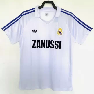 1984/1985 Retro Real Madrid Local Camiseta de Fútbol Calidad Tailandesa